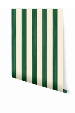 Santorini© Mural Wallpaper In Palm Leaf