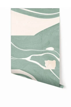 Magma© Wallpaper In Seafoam