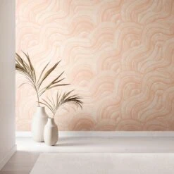 Sediment #2© Wallpaper In Peach -Drop It Modern Sales sediment 2 1PeachFINAL