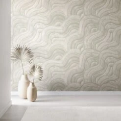 Sediment #2© Wallpaper In Pistachio -Drop It Modern Sales sediment 2 1PistachioFINAL