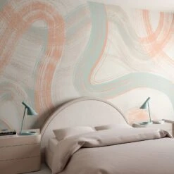 Sediment #1© Mural Wallpaper In Calypso -Drop It Modern Sales sediment 2 final 2