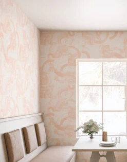 Sediment #3© Wallpaper In Peach -Drop It Modern Sales sediment 2 peach crop