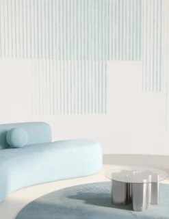Seismic© Mural Wallpaper In Aqua -Drop It Modern Sales seismic aqua renderingcrop