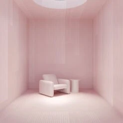 Seismic© Mural Wallpaper In Blush -Drop It Modern Sales seismic blush rendering