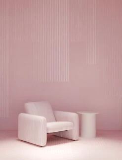 Seismic© Mural Wallpaper In Blush -Drop It Modern Sales seismic blush renderingcrop