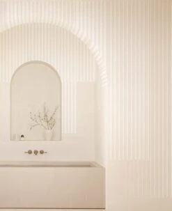 Seismic© Mural Wallpaper In Creme -Drop It Modern Sales seismic creme renderingcrop