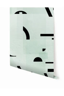 Shape Shifter© Mural Wallpaper In Blue