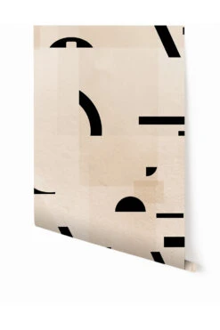 Shape Shifter© Mural Wallpaper In Cremé