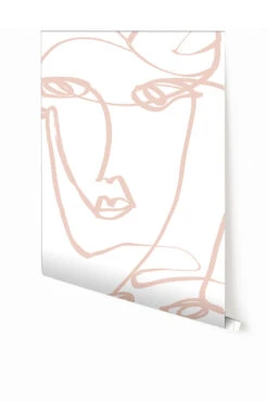 Femme© Wallpaper In Soft Pink