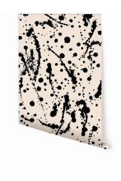 Spot On© Wallpaper In Black + Cremé