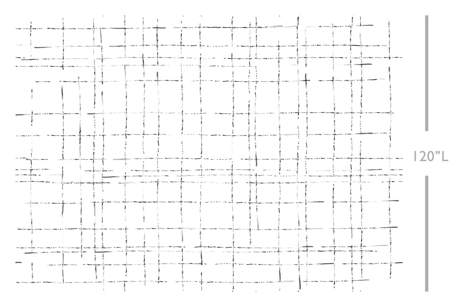 Stitch© Mural Wallpaper In Black + White 2 Stitch© Mural Wallpaper In Black + White - Image 2