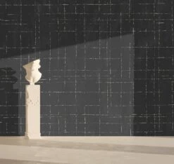 Stitch© Mural Wallpaper In Charcoal -Drop It Modern Sales stitch charcoal rendering