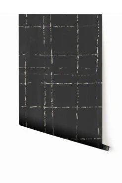 Stitch© Mural Wallpaper In Charcoal