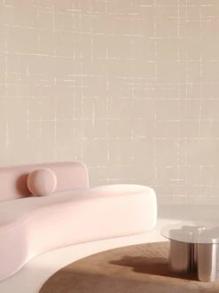 Stitch© Mural Wallpaper In Creme -Drop It Modern Sales stitch creme renderingcrop