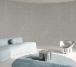 Stitch© Mural Wallpaper In Grey -Drop It Modern Sales stitch grey rendering