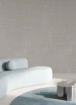 Stitch© Mural Wallpaper In Grey -Drop It Modern Sales stitch grey renderingcrop