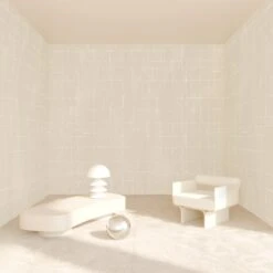 Stitch© Mural Wallpaper In Nude -Drop It Modern Sales stitch nude rendering