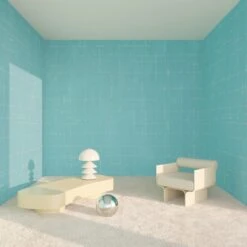 Stitch© Mural Wallpaper In Ocean 7 Stitch© Mural Wallpaper In Ocean -Drop It Modern Sales stitch ocean rendering