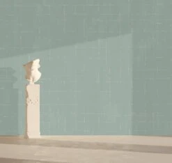 Stitch© Mural Wallpaper In Teal -Drop It Modern Sales stitch teal rendering