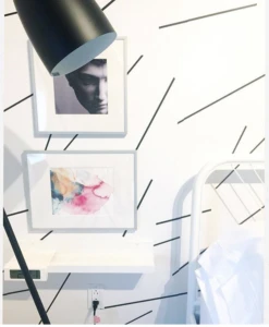 Bang Dem Sticks© Wallpaper In Black -Drop It Modern Sales studiomint