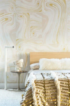 Crystalline© Wallpaper In Sand -Drop It Modern Sales tan 1