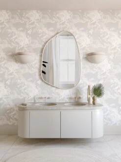 Tempest© Wallpaper In Warm Grey -Drop It Modern Sales tempest warm grey rendering