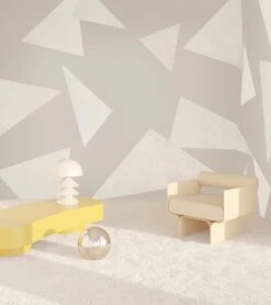 Terrazzo© Wallpaper In Grey -Drop It Modern Sales terazzo grey renderingcrop