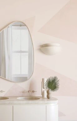 Terrazzo© Wallpaper In Blush 9 Terrazzo© Wallpaper In Blush -Drop It Modern Sales terrazzo blush renderingcrop