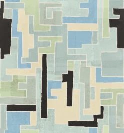 Tetris© Mural Wallpaper In Atlantis -Drop It Modern Sales tetris atlantis diy28