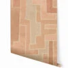 Tetris© Mural Wallpaper In Clay