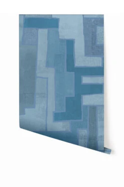 Tetris© Mural Wallpaper In Denim