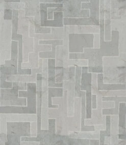 Tetris© Mural Wallpaper In Grey -Drop It Modern Sales tetris grey diy52