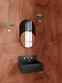 Tulle© Wallpaper In Clay -Drop It Modern Sales tulleclayrender01