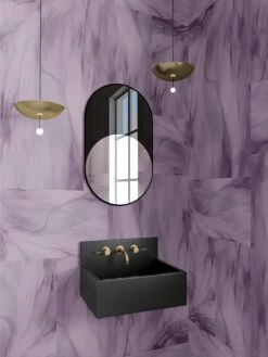 Tulle© Wallpaper In Purple -Drop It Modern Sales tullepurplerender08