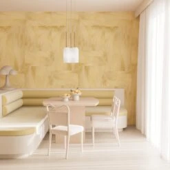 Tulle© Wallpaper In Yellow -Drop It Modern Sales tulleyellowrender04