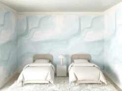 Modern Art© Mural Wallpaper In Powder Blue -Drop It Modern Sales untamed blue 24dac88f e9bb 4166 a74b edc40e67f5a5