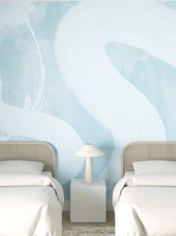 Untamed© Mural Wallpaper In Powder Blue -Drop It Modern Sales untamed bluecrop23