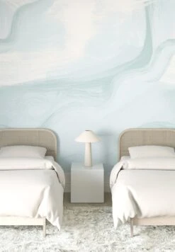 Modern Art© Mural Wallpaper In Powder Blue -Drop It Modern Sales untamed bluecrop2 f13ebed5 2cd7 4dab 943b dd5ed18b1a07