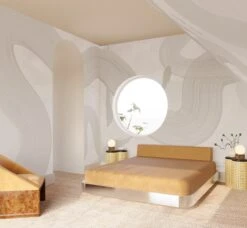 Untamed© Mural Wallpaper In Cobble -Drop It Modern Sales untamed cobble render 04