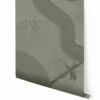 Untamed© Mural Wallpaper In Dusty Green