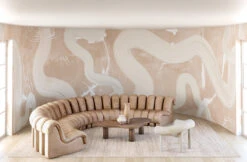 Untamed© Mural Wallpaper In Nude -Drop It Modern Sales untamed nude final 3web