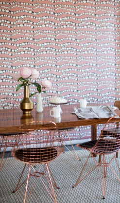 Serpent© Wallpaper In Salmon -Drop It Modern Sales wallpaperfull 105 of 654