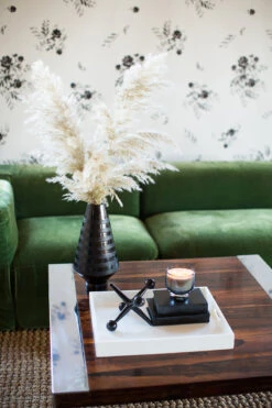 Bloom© Wallpaper In Ebony -Drop It Modern Sales wallpaperfull 192 of 654