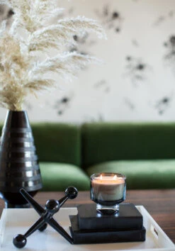 Bloom© Wallpaper In Ebony -Drop It Modern Sales wallpaperfull 193 of 654