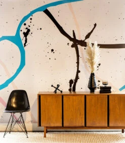 Playground© Mural Wallpaper In Pink + Blue -Drop It Modern Sales wallpaperfull 285 of 654