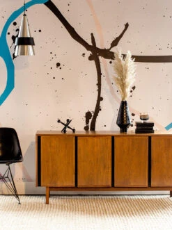 Playground© Mural Wallpaper In Pink + Blue -Drop It Modern Sales wallpaperfull 291 of 654