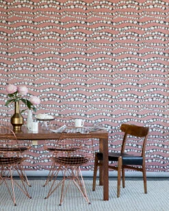 Serpent© Wallpaper In Salmon -Drop It Modern Sales wallpaperfull 97 of 654