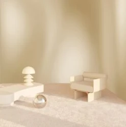 Waterfall© Wallpaper In Creme -Drop It Modern Sales waterfall creme renderingcrop