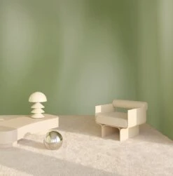 Waterfall© Wallpaper In Succulent -Drop It Modern Sales waterfall succulent renderingcrop