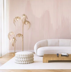 Wavelength© Mural Wallpaper In Blush -Drop It Modern Sales wavelength blush2webcrop1